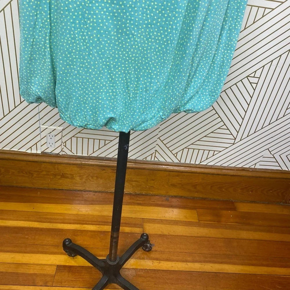 Marimekko Kissi Sleeveless Polka Dot Tank Dress Turquoise Size US Small - Picture 6 of 12